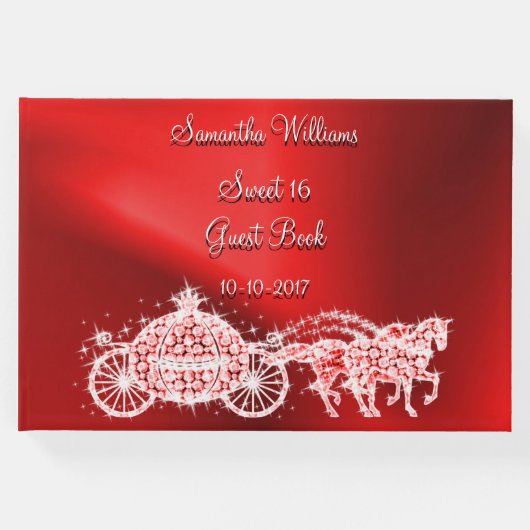 レッドプリンセスコーチ&ホーススウィート16 ゲストブック (正面)