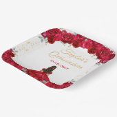 レッドプリンセスフローラキンセアニラ ペーパープレート (傾斜あり)