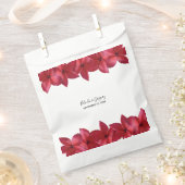 レッドプルメリアフランギ結婚パニ フェイバーバッグ (クリップ留めされた状態)