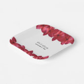 レッドプルメリアフランギ結婚パニ ペーパープレート (傾斜あり)