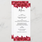 レッドプルメリアフランギ結婚パニ メニュー (正面/裏面)