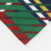 レッドプレイドスコティッシュ素朴フランネルプリント フリースブランケット (角)