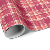 レッドプレイドタータンチェック ラッピングペーパー (ロールコーナー)