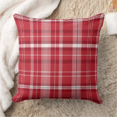 レッドプレイドデザイン クッション (ブランケット)
