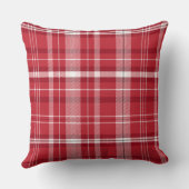 レッドプレイドデザイン クッション (裏面)