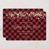 レッドプレイドハッピーニューイヤーカード シーズンカード (正面/裏面)