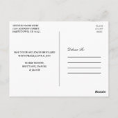 レッドプレイドファミリーフォトハッピーホリデー ポストカード (裏面)