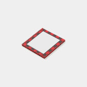 レッドプレイドフランネル ポストイット (アングル)