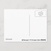 レッドプレイドプリント ポストカード (裏面)