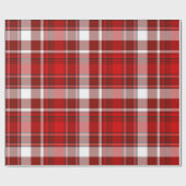 レッドプレイドラッピング紙 ラッピングペーパー (フラット)