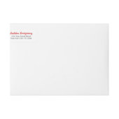 レッドプレイドレイダーズ ラップアラウンドラベル (正面)