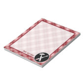 レッドプレイド大工の道具 ノートパッド (回転)