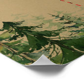 レッドプレイド木材ランバージャック投票ボード ポスター (角)