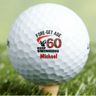 レッドプレイド60th誕生日パーティーFORE-Get年齢60 ゴルフボール