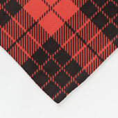 レッドプレイド8フォトコラージギフトパーソナライズされた フリースブランケット (角)