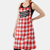 レッドプレイドBBQ エプロン (インサイチュ)