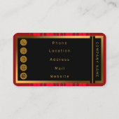 レッドプレ伝統的イドタータンチェックコレクシモダンョン 名刺 (裏面)