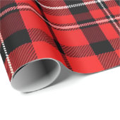 レッドプレ伝統的イドタータンチェックコレクシ人気があるョン ラッピングペーパー (ロールコーナー)