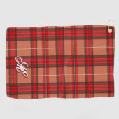 レッドプレ伝統的イドタータンチェックトレンディーコレクション ゴルフタオル (横)