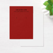 レッドプロフェッショナルイヤリング名刺 (デスク)