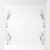 レッドプーニーエピファニー結婚式 プログラムトリフォールドカード 三つ折り招待状 (内部中)