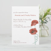 レッドプー結婚ニー婚約パーティ招待状 招待状 (スタンド正面)