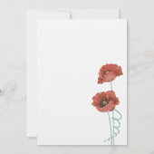 レッドプー結婚ニー婚約パーティ招待状 招待状 (裏面)