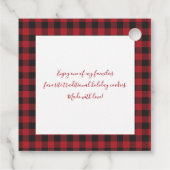 レッドプ素朴ライドクッキーホリデーベーキングクラシックRo フェイバータグ (裏面)