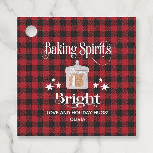 レッドプ素朴ライドクッキーホリデーベーキングクラシックRo フェイバータグ (正面)