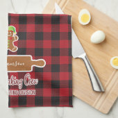 レッドプ素朴レイドホリデーベーキング キッチンタオル (四つ折り)