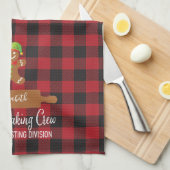 レッドプ素朴レイドホリデーベーキング キッチンタオル (四つ折り)