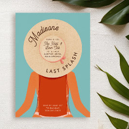 レッドヘアガールズウィークエンドバチェロレッテプールパーティー 招待状