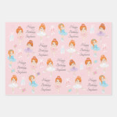 レッドヘアバレリーナラッピング紙シート ラッピングペーパーシート (正面2)