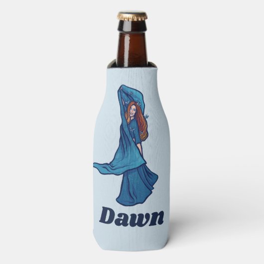 レッドヘアベリーダンサーアートベリー踊りレッドヘッド ボトルクーラー (ボトル正面)