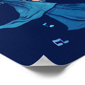 レッドヘアベリーダンサーアートベリー踊りレッドヘッド ポスター (角)