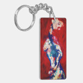レッドヘアレディーキーチェーン キーホルダー (正面左)