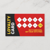 レッドヘア&美しいサロンブレイダーヘアスタイリストウィッグ ロイヤリティカード (裏面)