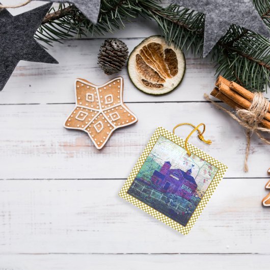 レッドヘイバーンエフェメラ セラミックオーナメント