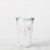 レッドヘイ女の子あなたがワインのグラスに値する引用文 アクリルタンブラー (裏面)