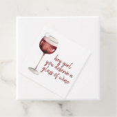 レッドヘイ女の子あなたがワインのグラスに値する引用文 フェイバータグ (インサイチュ)