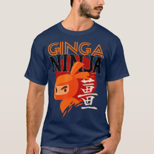 レッドヘカッコいいッドギンガ忍者ギフト Tシャツ