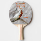 レッドヘッズのおもしろいレッドヘッドアヌールリザードおもしろい 卓球ラケット (正面)