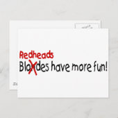 レッドヘッズのおもしろい ポストカード (正面/裏面)