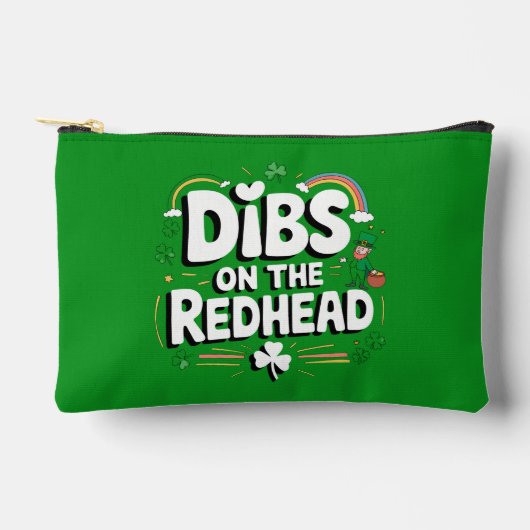 レッドヘッドに指名 Funny St Patrick's Day アクセサリーポーチ (正面)