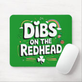 レッドヘッドに指名 Funny St Patrick's Day マウスパッド (マウス)