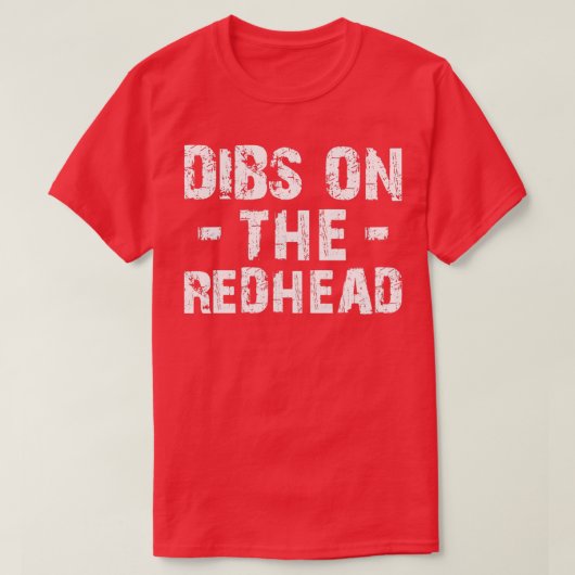 レッドヘッドのDibs Tシャツ (デザイン正面)