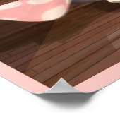 レッドヘッドガールバレエ踊り。 ポスター (角)