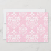 レッドヘッドガールファースト・コミュニオンダマスク 招待状 (裏面)