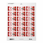 レッドヘッドガールマジシャン誕生日住所 シール (フルシート)