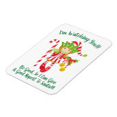 レッドヘッドガール小妖精や小人クリスマス冷蔵庫用マグネット マグネット (左側)